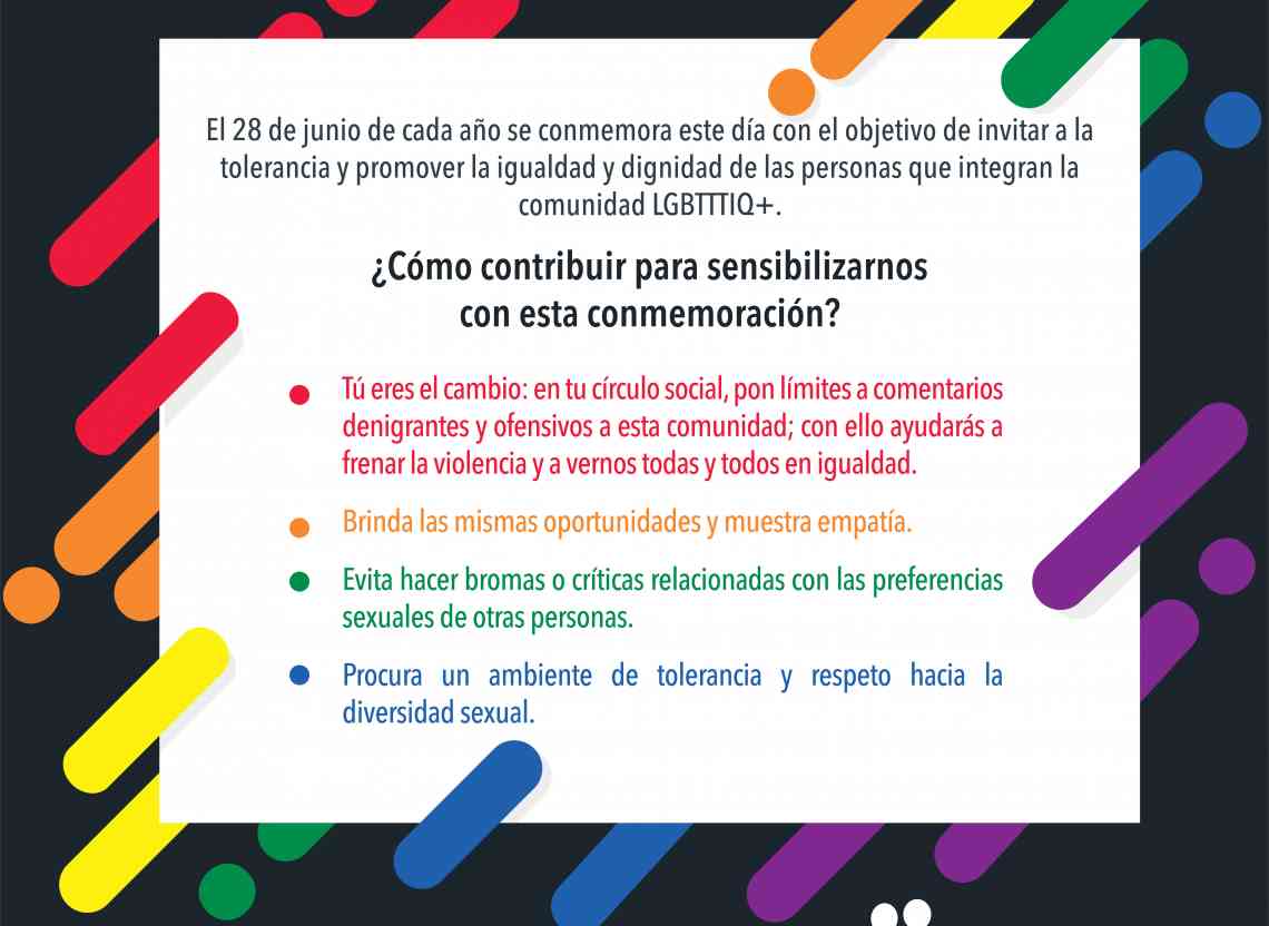 Día Internacional del Orgullo LGBTTTIQ+